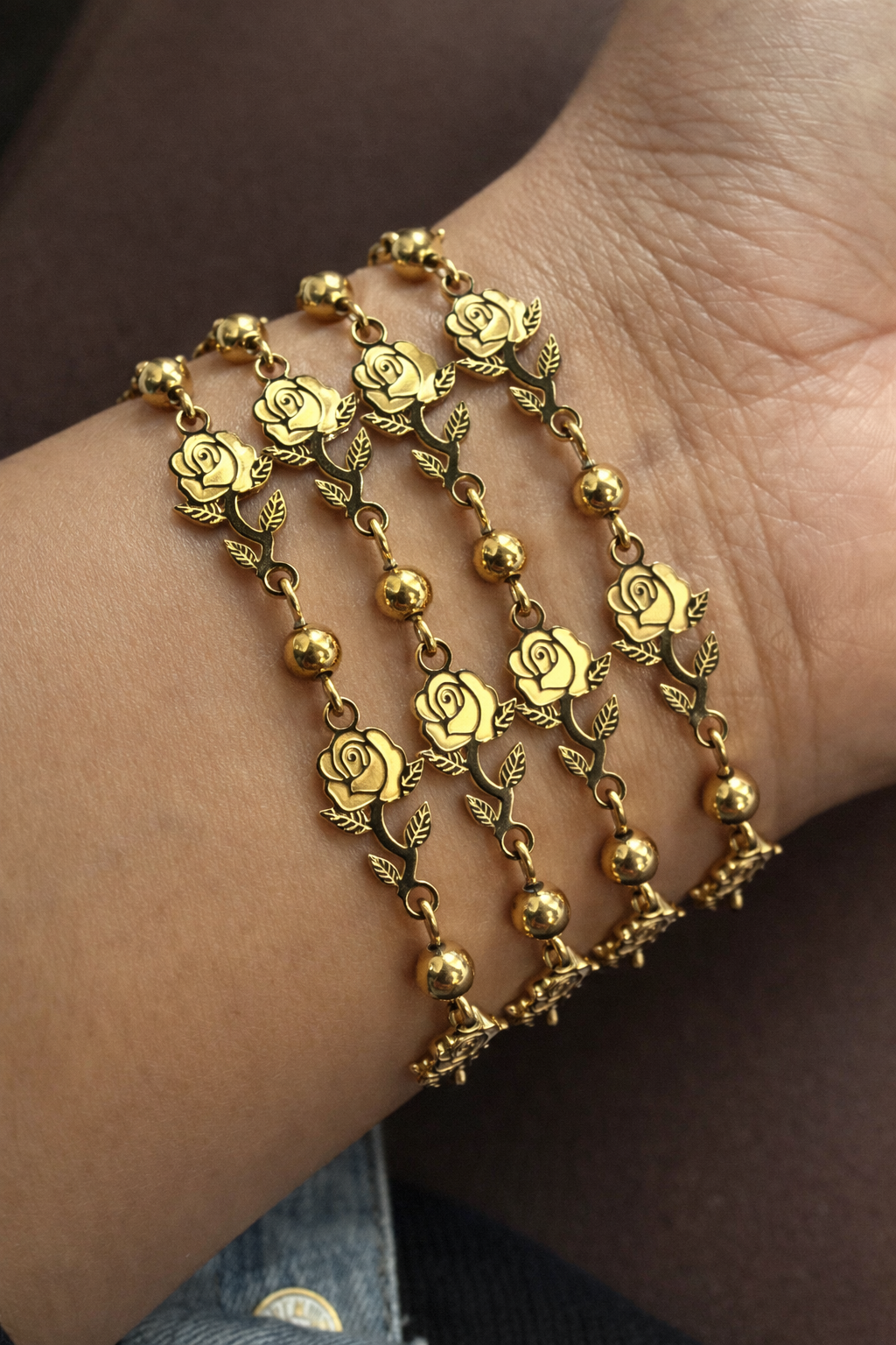 Rose Ball Bracelets