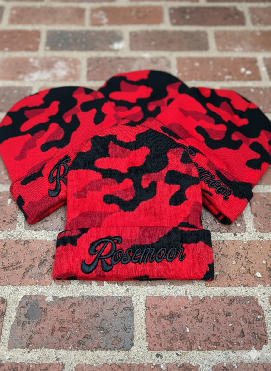 Red Camo Beanie