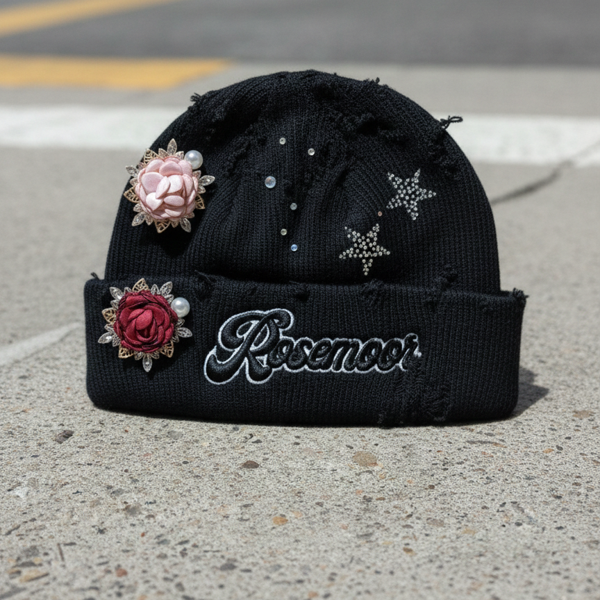 Rose Junk Beanie